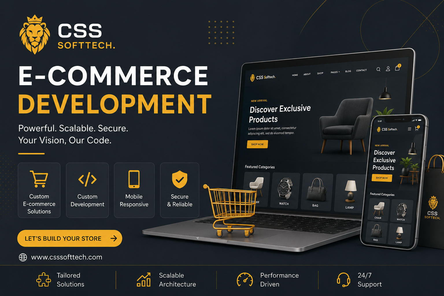 Shopify and WooCommerce Developer Store Design
